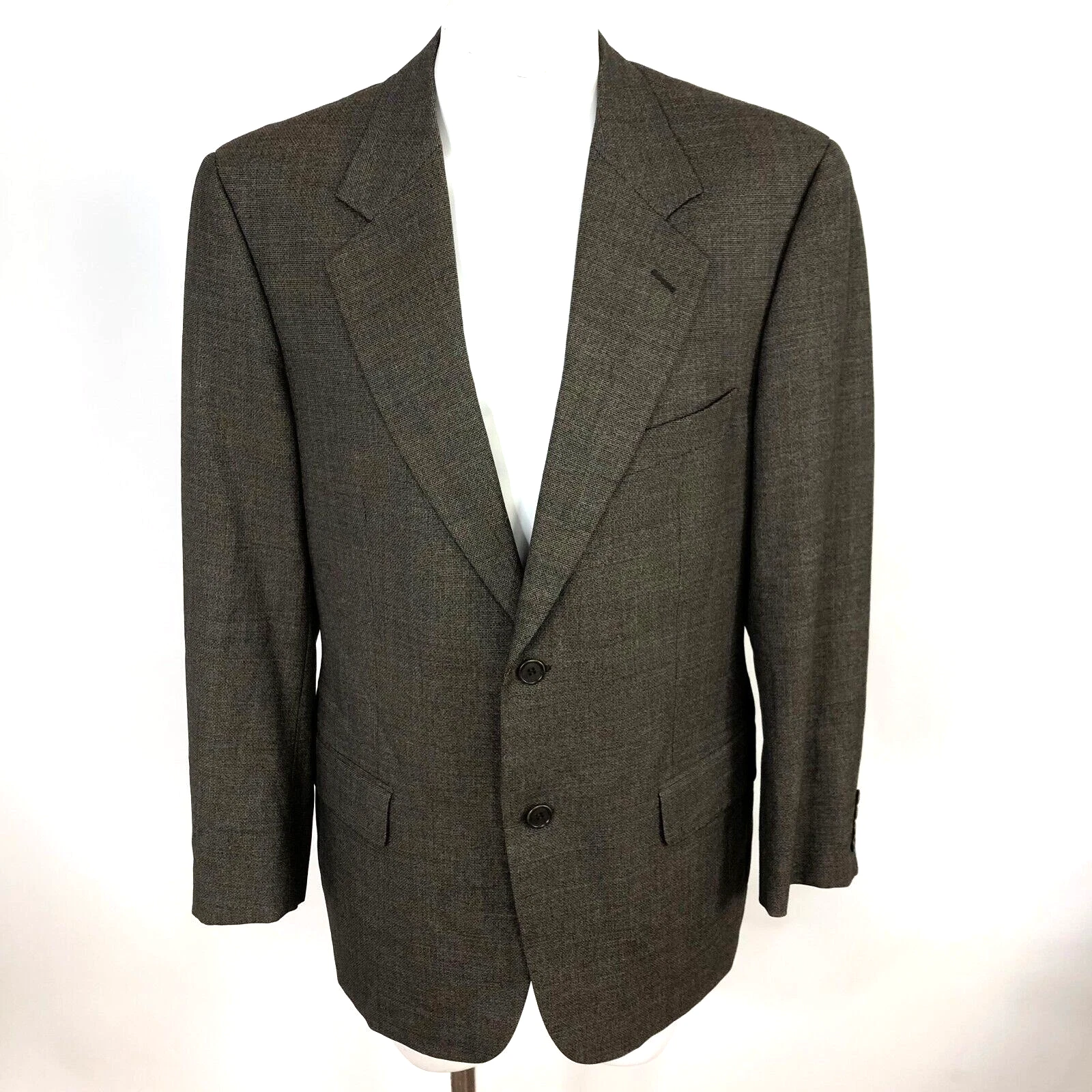 Valentino Uomo 41 Italy Blazer Tuta Lana Vergine Cappotto Sportivo Giacca Marrone Come Nuovo