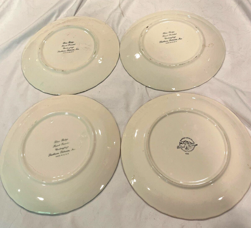 4 VINTAGE BLUE RIDGE POTTERY FRUIT PATTERN 8.25 INCH PLATES -FREE SHIP - Picture 2 of 8