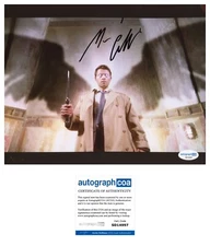 MISHA COLLINS SIGNED CASTIEL SUPERNATURAL 8x10 PHOTO - ACOA COA