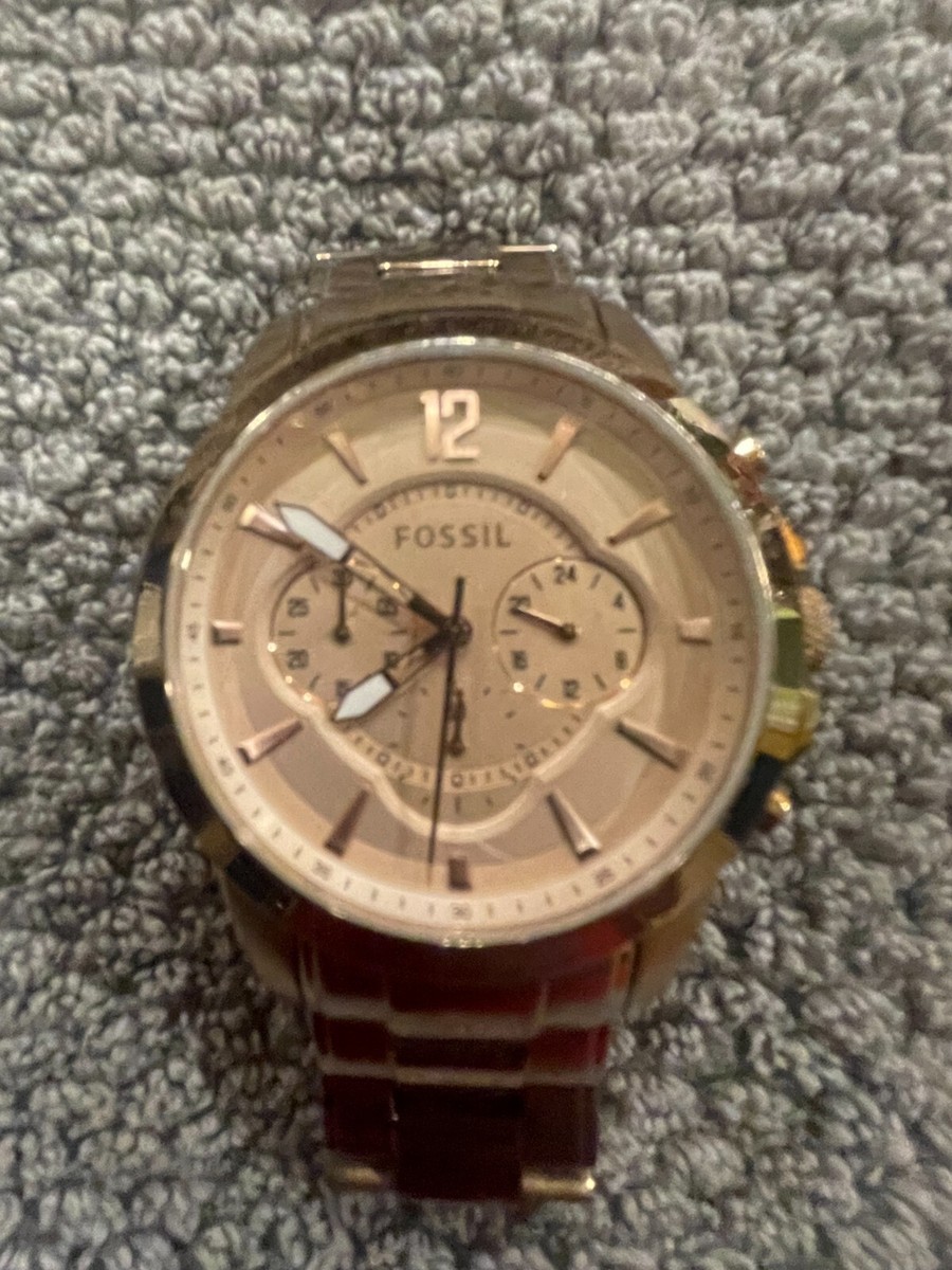Fossil Fs4635 Rose Gold Metal Analog Dial Quartz Genuine Wrist - Main Image