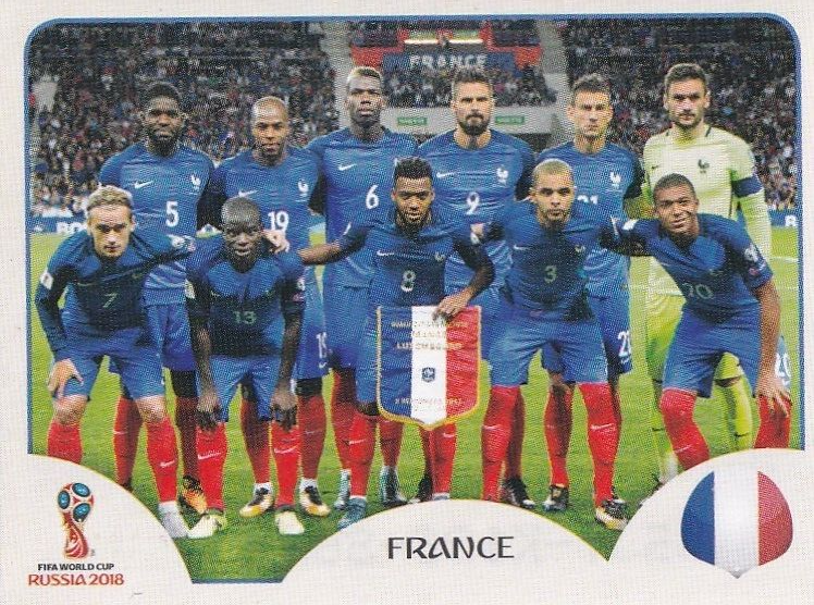Panini Fifa World Cup 2018 Sticker Nr. 193 France Team - Mbappe
