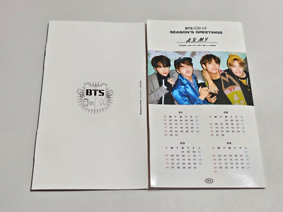 BTS 2017 Season's Greetings No Photo Card + JK Goods / Good