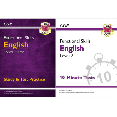 Functional Skills English Edexcel Level 2 Study & Test Book inc Answer QCF 2 CGP