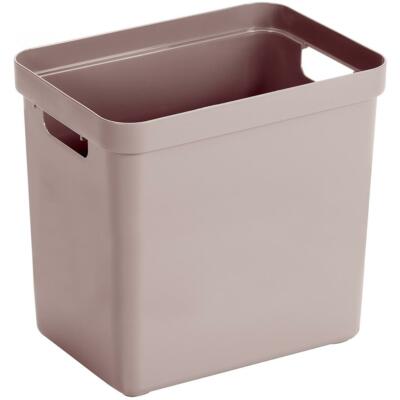 4x SUNWARE Sigma Home Box - 25 Liter - ohne Deckel, 35,2x25,3x36,3cm - rose