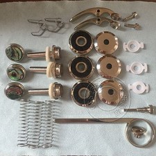 Trumpet Repair parts Top /Finger Button/Stem/Bottom Valve cap Nickel plated