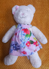 TED BAKER DEBENHAMS TEDDY BEAR FLORAL DRESS BOW SOFT PLUSH TOY COMFORTER SOOTHER