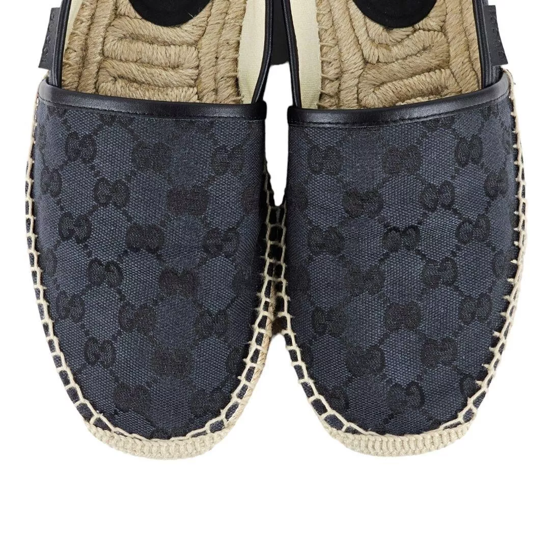 Baskets espadrilles toile GUCCI GG taille 6 1/2 jamais utilisées