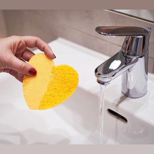 Facial & Body Care Set – Makeup Pads Bath Sponges Loofah Face Brush in Gift Box - Picture 9 of 29