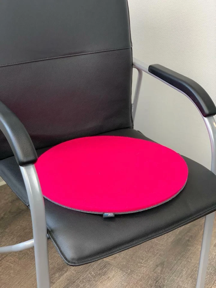 Sitzauflage WOLLFILZ 10 mm rund 35 cm 40 cm Stuhlauflage Sitzkissen Bankauflage - Bild 2 von 3