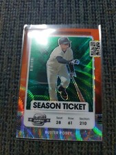 Busyer Posey Contenders Optic Baseball 2021 Green Wave Parallel S.F. Giants