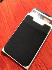 Mens RFID Blocking Slim Card Holder With External Money Pouch