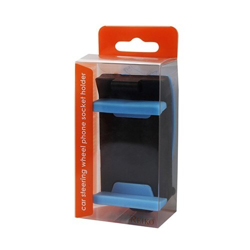 Universal Car Steering Wheel Clip Mount Holder Socket Mobile Phone iPhone Blue - Picture 4 of 4