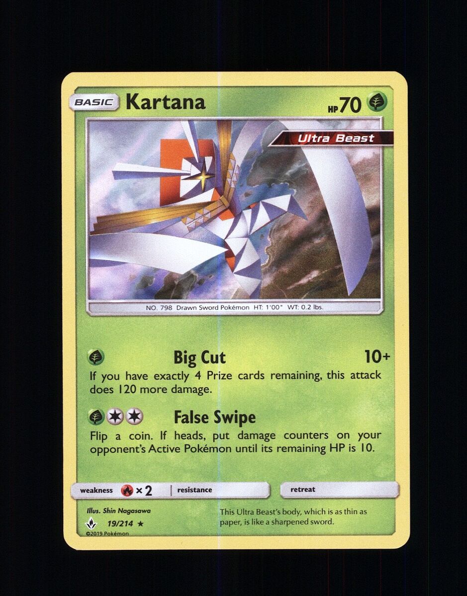 Pokemon TCG KARTANA 19/214 UNBROKEN BONDS ULTRA BEAST HOLO