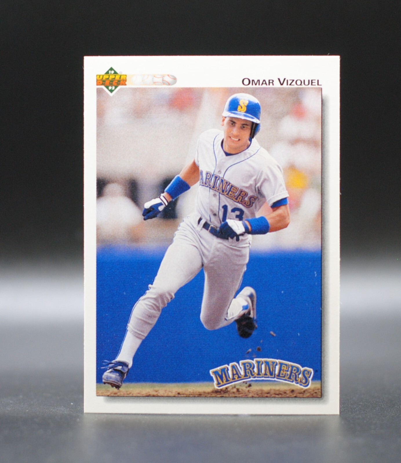 1992 Upper Deck Gold Hologram OMAR VIZQUEL Card #401 Seattle Mariners