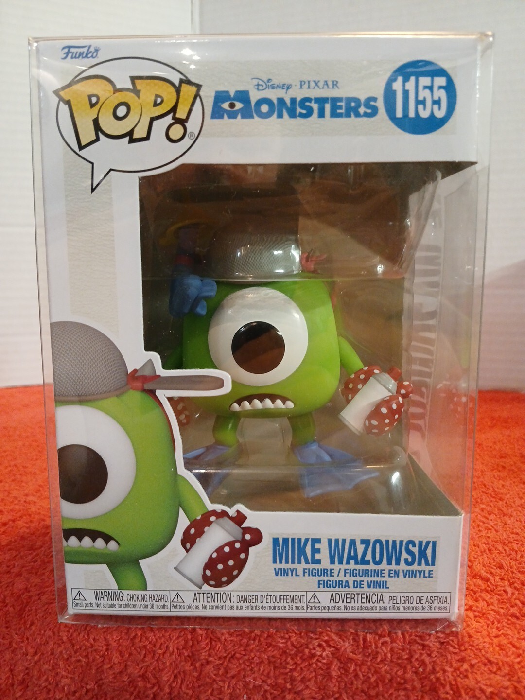 Funko Pop! Disney Pixar Monsters Inc Mike Wazowski #1155 W/ Protector (Damaged)