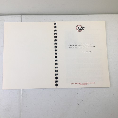 Vintage 1988 NASCAR Ken Bouchard Media Guide Rare Bob Whitcomb Racing - Picture 7 of 9
