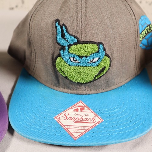 TMNT Nickelodeon Snapback Hats Lot Leonardo, Donatello, Raphael and Michelangelo - Picture 5 of 13