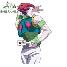 EARLFAMILY 5.1" Funny Hisoka Creative Anime Car Decals Graffiti Luggage Stickers
