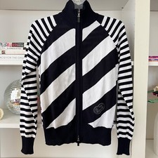 ESCADA Striped Knit Zip Up Sweater and Tank Set Size Medium EU 38