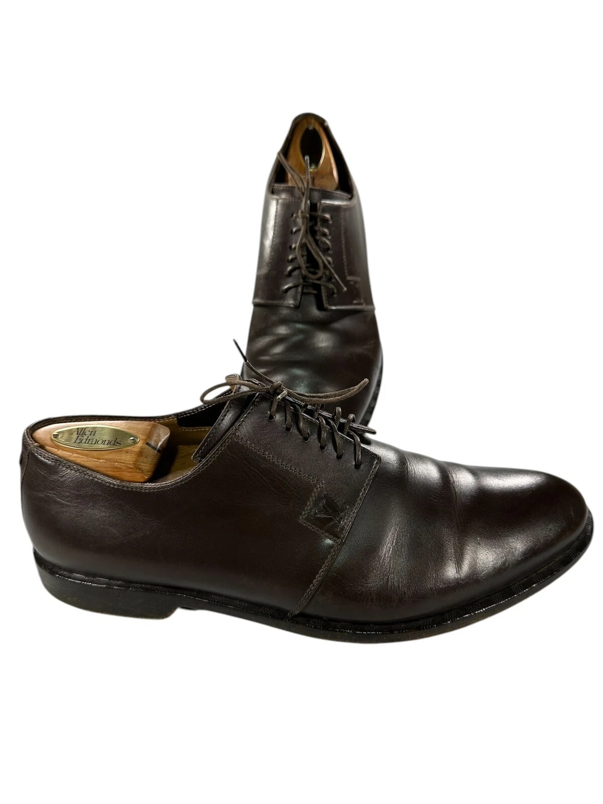 LOUIS VUITTON（LV） SCARPE ELEGANTI STRINGATE LOUIS VUITTON IN PELLE MARRONE taglia 8 M MADE IN ITALY