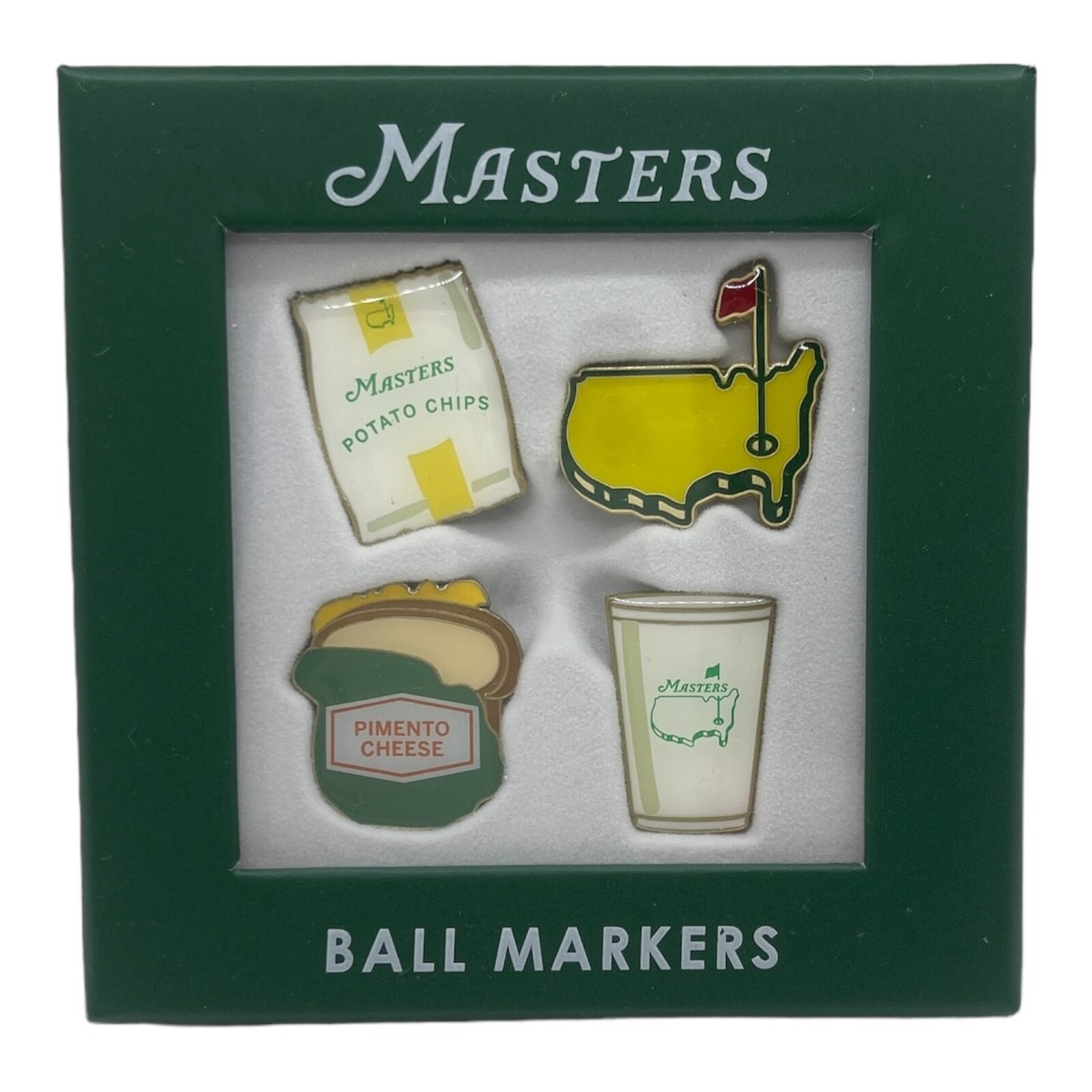 2026 Masters 4-pack Concession logo Ball Markers Augusta National