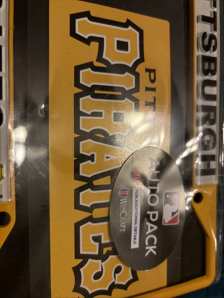 PITTSBURGH PIRATES CAR TRUCK TAG LICENSE PLATE MLB BASEBALL METAL SIGN AUTO PACK - Image 3 of 4