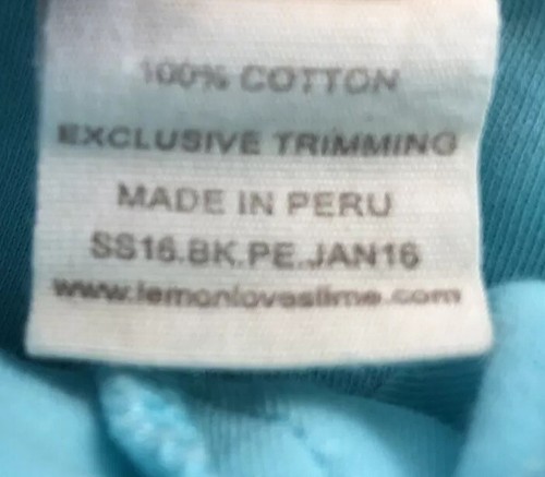 LEMON LOVES LIME Size 5 Girls Boutique Ruffled Aqua Frill Shorts - Picture 3 of 4