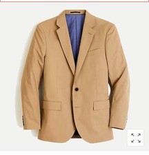 J.Crew 298 Mens Ludlow Suit Double Vent Jacket Italian Chino 36R A0498