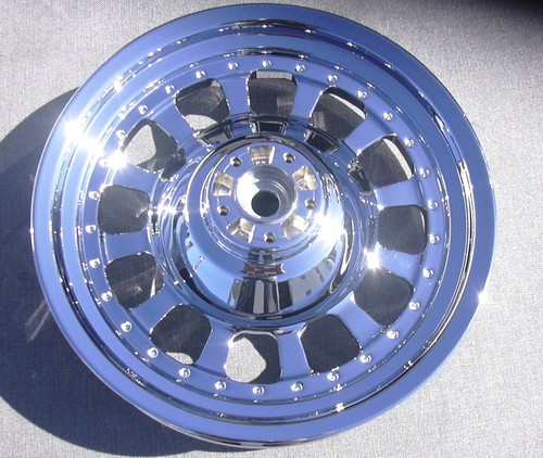 Harley Davidson Fatboy Custom Cut Wind Master 2000-2006 Chrome Wheels Outright - Picture 10 of 13
