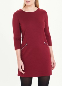 berry shift dress