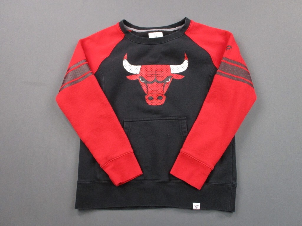 Chicago Buller Sweater Mens Medium Red Black Pullover Fleece Lined NBA  Fanatics