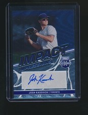 JOSH KASEVICH 2023 PANINI ELITE EXTRA EDITION IMPACT IMPRESSIONS RC AUTO