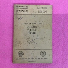 Vintage US Army TM 21-305 Manual 12/1956