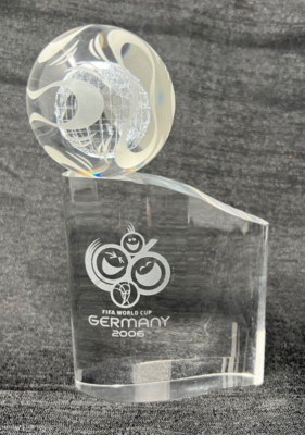 Rare FIFA World Cup Germany 2006 Crystal Glass Sculpture