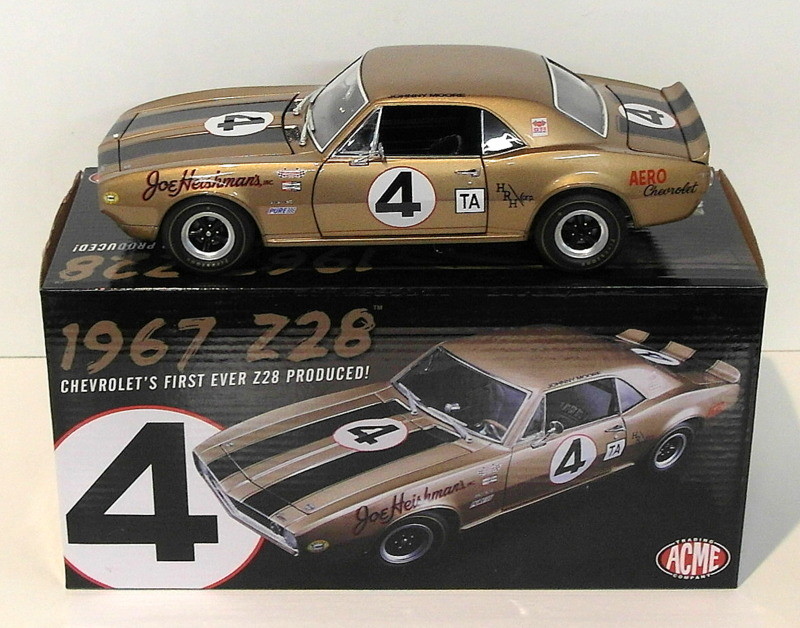 Acme First Ever #4 1967 Chevrolet Camaro Z/28 Trans Am 1/18