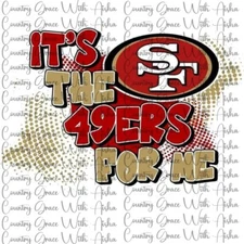 Sublimation Transfer SF 49ERS Football Ready to Press Paper Ink Heat Transfer