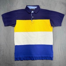 VTG Pierre Cardin Polo Shirt Men's Medium Color-block Short Sleeve Cotton 90s