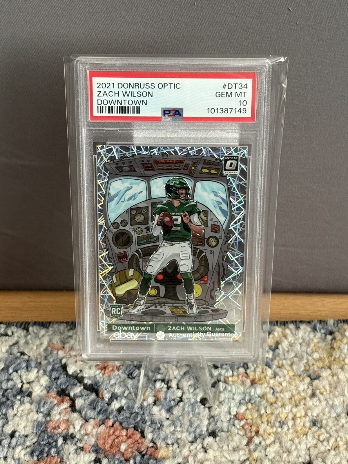 2021 Optic Zach Wilson Rookie Downtown PSA 10