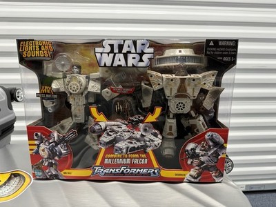 Hasbro Star Wars Transformers Millennium Falcon Han Solo Chewbacca 2006 New Rare