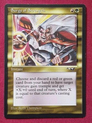 ''Surge Of Strength'' x4 - Magic The Gathering - Allianzen - 4 Karten Spielset