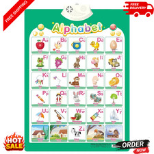 Electronic English Alphabet Wall Chart Talking ABC Letters 123s Music Poster