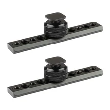 2x CAMVATE NATO Safety Rail 105mm & Shoe Mount & 3/8"-16 Female for DSLR Camera