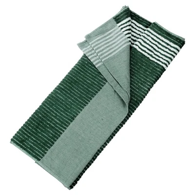 22" x 44" Large Caddy Towel Caddie Style Golf Cotton Towel Green-White - Image 1 of 4