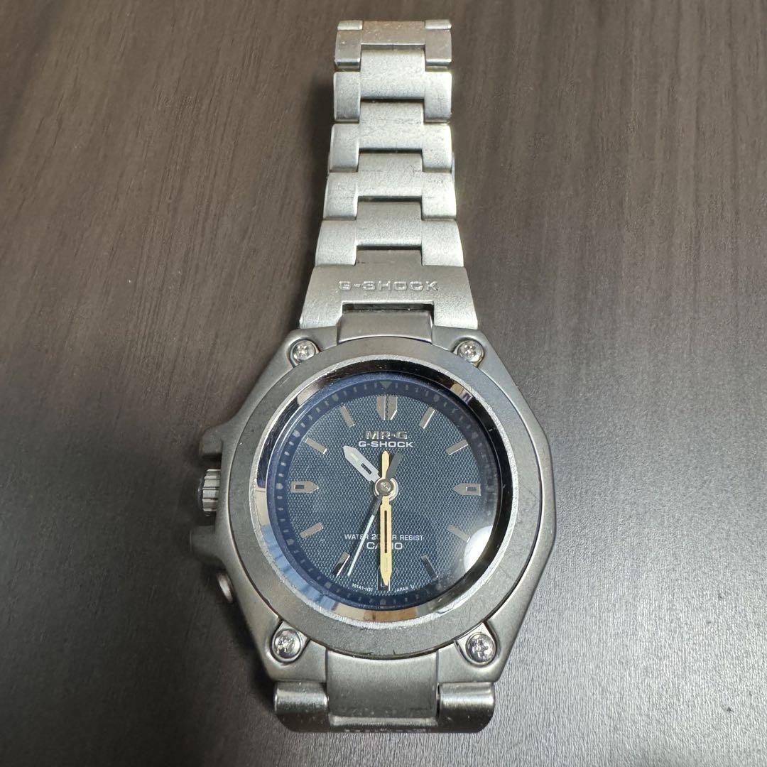 G-SHOCK MRG-120 フルメタル MR-G カシオ　ブルー G-Shock Mr-G MRG-120 Stainless Steel Blue Dial Minor