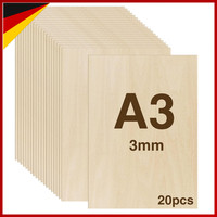 Sperrholzplatten A3 3Mm 20 StüCk FüR Basteln Diy Holzarbeiten Modellbau Deko