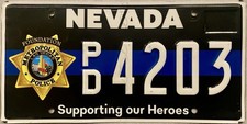 2022 Nevada Las Vegas Police Foundation License Plate