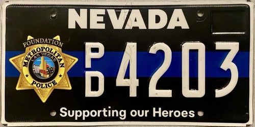 2022 Nevada LAS VEGAS POLICE FOUNDATION License Plate