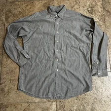 Polo Golf Ralph Lauren Shirt Mens Large Gray Lowell Sport Long Sleeve Button Up