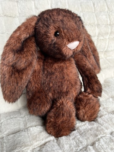 Jellycat Bashful Walnut Bunny, Medium Neu ohne Etikett Waldhase, selten & nicht mehr produziert
