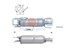 Oyodo DPF Rußpartikelfilter Dieselpartikelfilter 20N0020-OYO für OPEL VECTRA CC